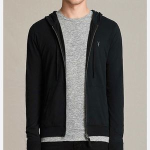 NWT All Saints Jet Black Hoody